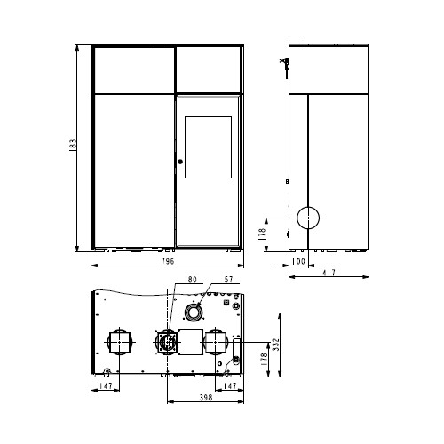 Aperçu: Poêle à granulés Haas & Sohn HSP 8 LUCCA-II RLU 8,5 kW