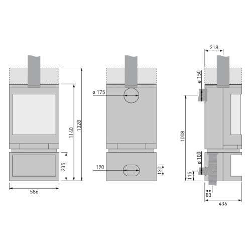 Aperçu: Poêle à bois Skantherm Emotion M 7kW