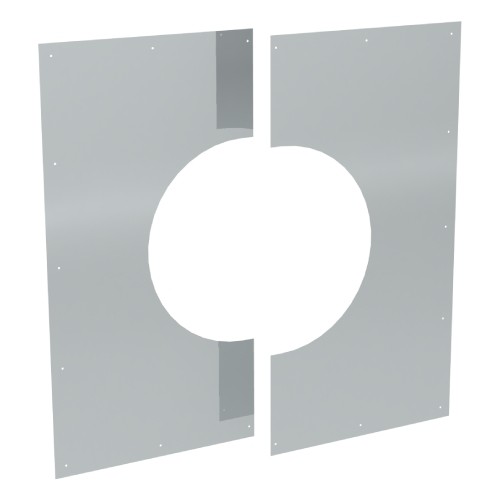 Habillage de plafond inox 1° - 65° en deux parties - double paroi - TEC-DW-DESIGN