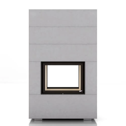 Foyer modulaire Brunner BSK 08, Style-Tunnel 11 kW porte coulissante/pivotante