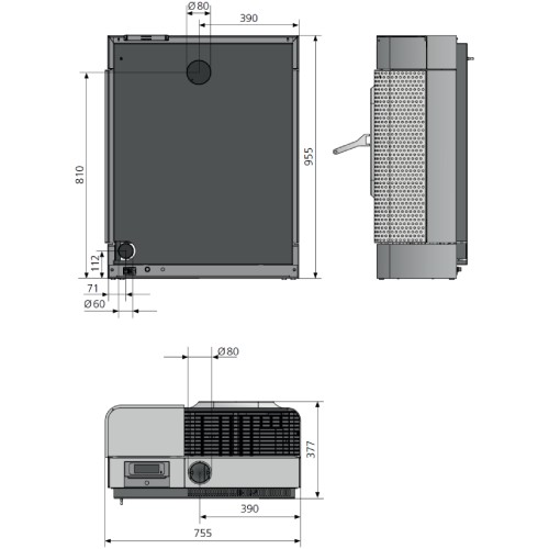 Aperçu: Poêle à granulés Justus Canis XL 8 kW