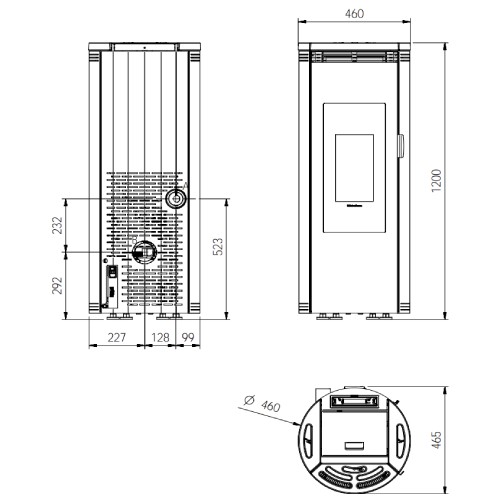 Aperçu: Poêle à granulés La Nordica Extraflame Amika 8 kW