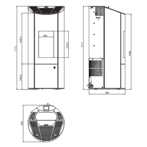 Aperçu: Poêle à granulés Olsberg Levana 3.0 | 6 kW étanche