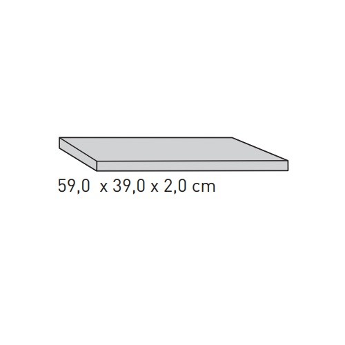 Accessoires cheminée Skantherm - Plaque de protection, contre la chaleur rayonnante, pour la boîte optique tunnel, 59,0 x 39,0 x 2,0 cm