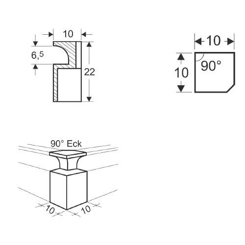 Aperçu: Bouche de ventilation céramiques -air chaud- angle - CB-tec