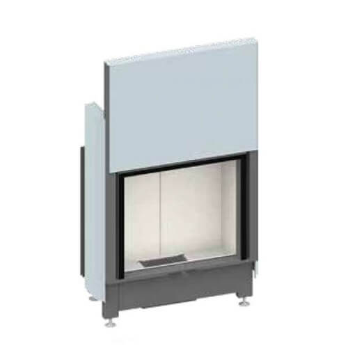 Insert bois SCHMID Lina GT 7363 h Kristall+ porte coulissante 6 kW