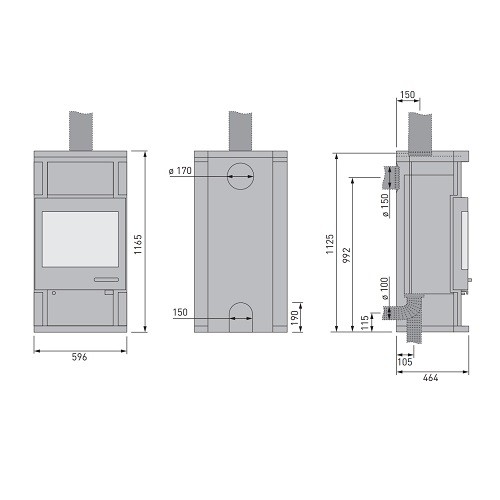 Aperçu: Poêle à bois Skantherm Ator 7kW