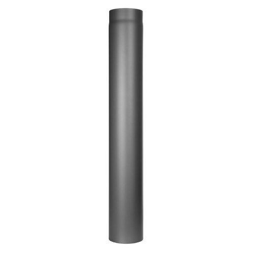 Conduit poêle à bois - Elément droit 1000 mm - gris - Tecnovis TEC-Stahl