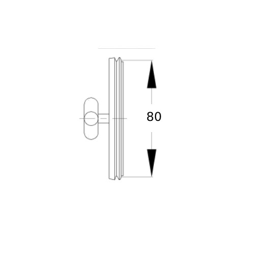 Joint de révision avec joint Viton - simple paroi - Schiedel PRIMA PLUS
