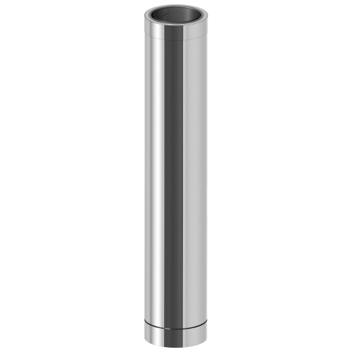 Élément droit pour la traversée du mur inox 1000 mm - recoupable - double paroi - TEC-DW-STANDARD