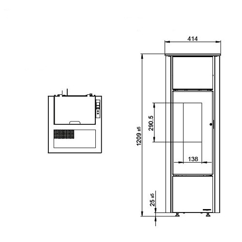 Aperçu: Poêle à granulés Wodtke family.nrg selection air+ 6/8 kW