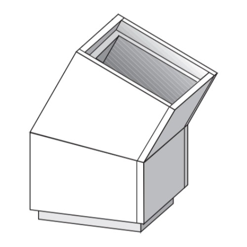 Cheminée légère - Coude 45° - Raab L90