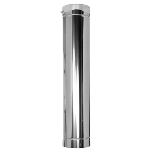 Elément droit inox 1000 mm - double paroi - TEC-DW-STANDARD