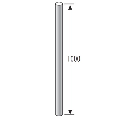 Aperçu: Rallonge 1000 mm pour support - simple paroi - Raab Systèmes