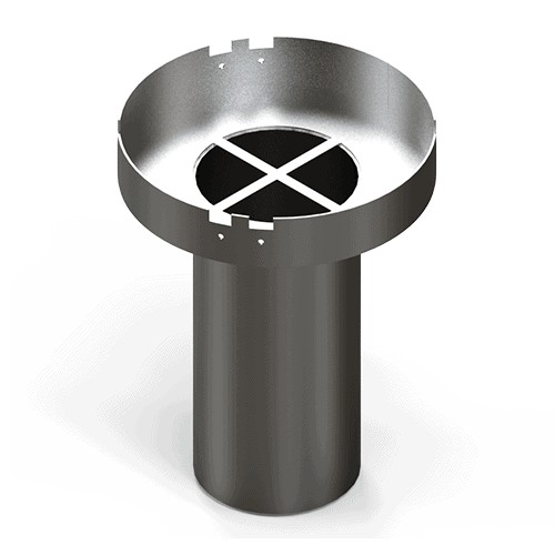 Accessoires pour ventilateur de cheminée Exodraft - Bride universelle pour séparateur de particules électrostatique ESP Ø150