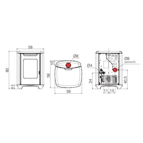 Aperçu: Poêle à granulés Edilkamin Sense 6 | 5,4 kW