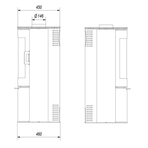 Aperçu: Poêle à bois Fram Florence 5,5 kW