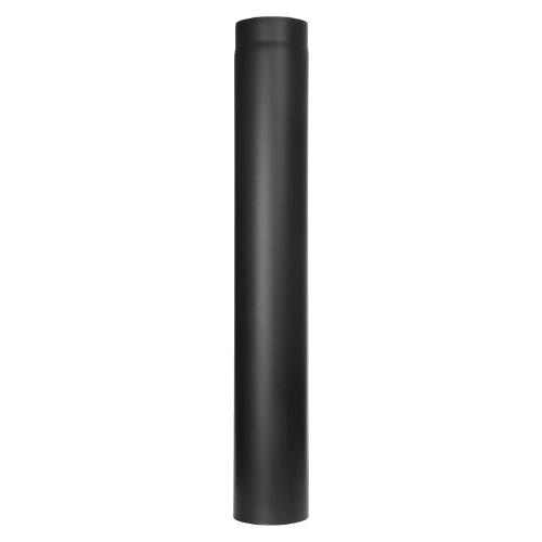 Conduit poêle à bois - Elément droit 1000 mm - noir - Tecnovis TEC-Stahl