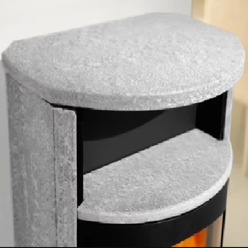 Accessoires cheminée Austroflamm - plaque de recouvrement en pierre ollaire pour Koko 2.0