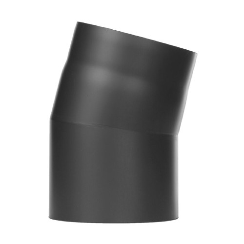 Coude 60° acier émaillé noir mat Ø 97 à 200 mm pour tuyau de poêle