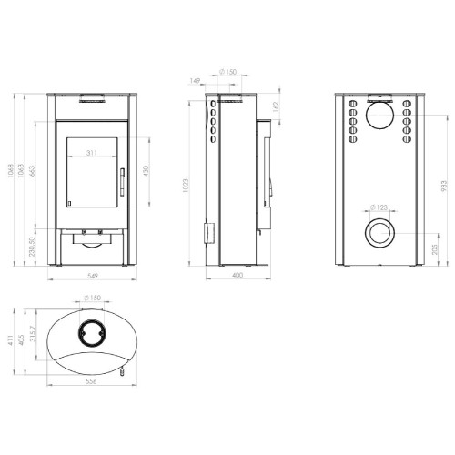 Aperçu: Poêle à bois Königshütte Auriga 5 kW