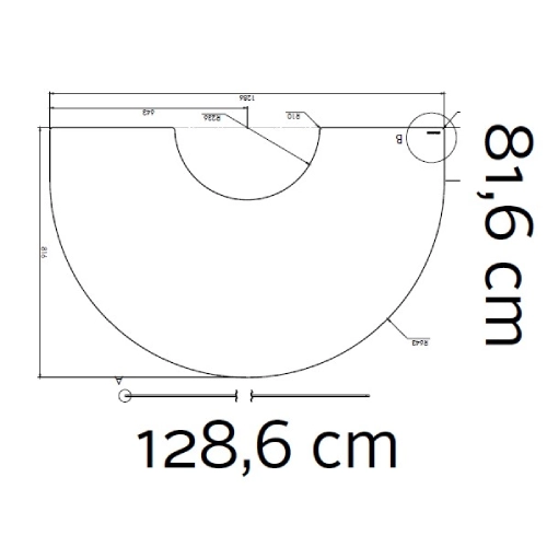 Accessoires cheminée Morsoe - Plaque de sol en verre 6 mm, 128,6 x 81,6 cm - 7900 / 7800