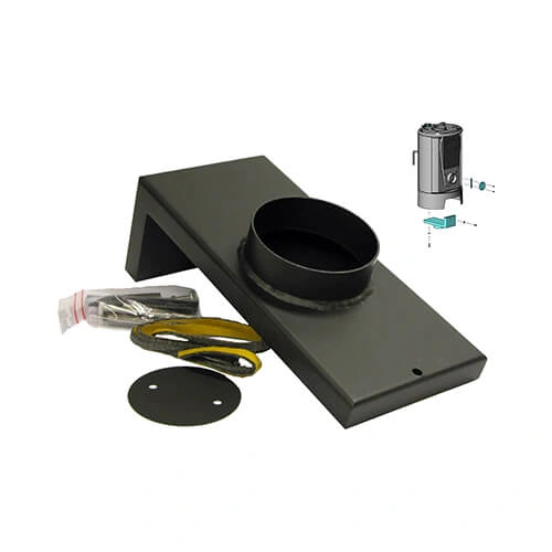 Accessoires cheminée Morsoe - Kit de montage pour alimentation en air frais depuis le sol 6140 / 6190 / 6191