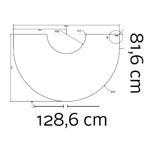 Accessoires de cheminée Morsoe - Plaque de sol en verre 6 mm, 128,6 x 81,6 cm - 7900 / 7800