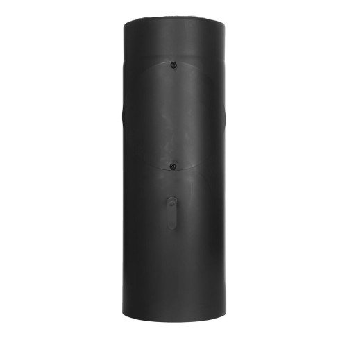 Elément droit 500 mm noir - avec clapet et trappe d´entretien et poignée - Tecnovis TEC-Protect