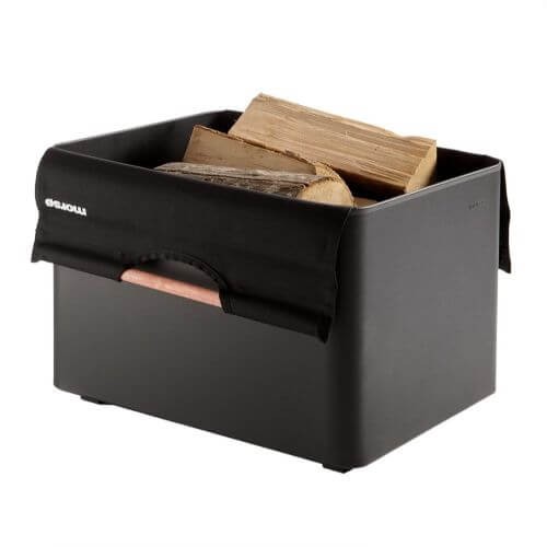 Accessoires cheminée Morsoe - Caisses en bois Avec Sac en Bois