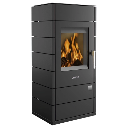 Poêle à bois Justus Tova W+ avec bloc accumulateur – 6 kW