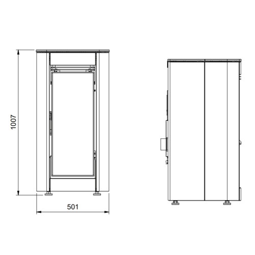 Aperçu: Poêle à granulés La Nordica Extraflame Ilary Plus Top 8 kW