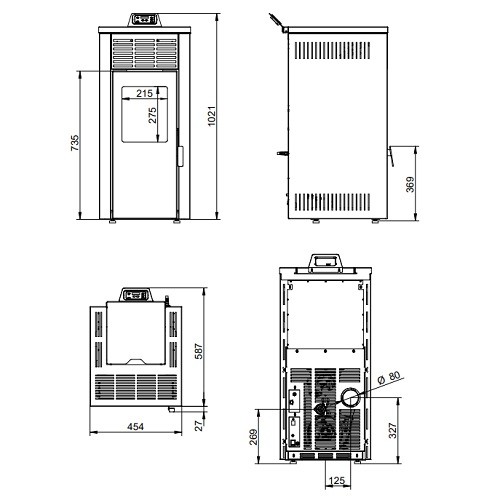 Aperçu: Poêle à granulés Royal Jada 6 | 6 kW