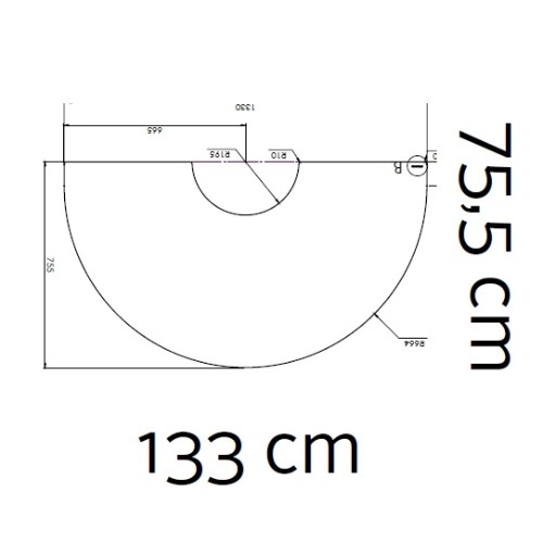 Accessoires de cheminée Morsoe - Plaque de sol en verre 6 mm, 133 x 75,5 cm - 7400 / 7300