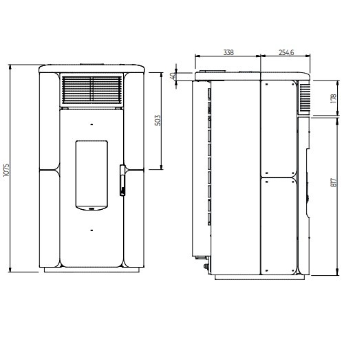 Aperçu: Poêle à granulés Royal Grazia E Air 80 US 8,2 kW