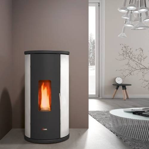 Poêle à gaz cheminée décorative anthracite 2-6 kW - La Boutique du Gaz