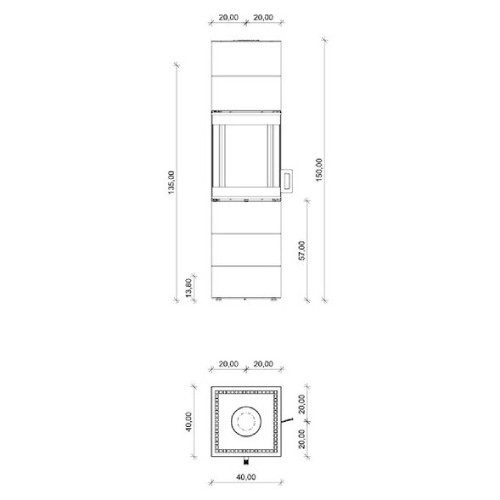 Aperçu: Poêle à bois Neocube S30 Black & White Edition 6 kW