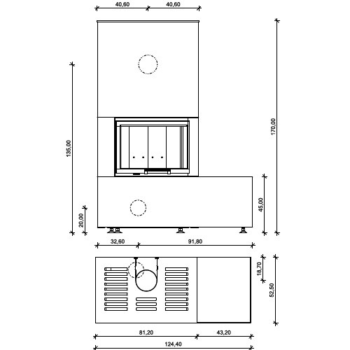 Aperçu: Foyer modulaire Neocube C12 7,8 kW