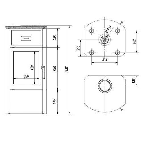 Aperçu: Poêle à bois Fram Stefanie 6 kW