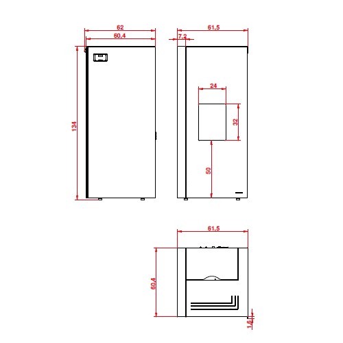 Aperçu: Poêle à granulés Palazzetti Ecofire Dadò Idro 20 | 20 kW hydro