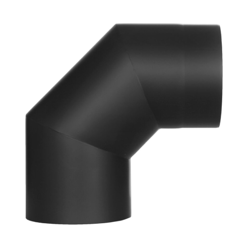 Coude fixe 90° - double paroi - noir - Tecnovis TEC-Protect