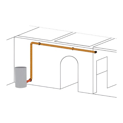 Accessoires poêle à granulés Edilkamin - KIT 12 bis, pour la distribution d'air chaud