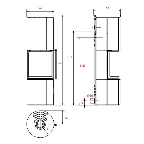 Aperçu: Poêle à bois Koppe Nexus XL 7 kW