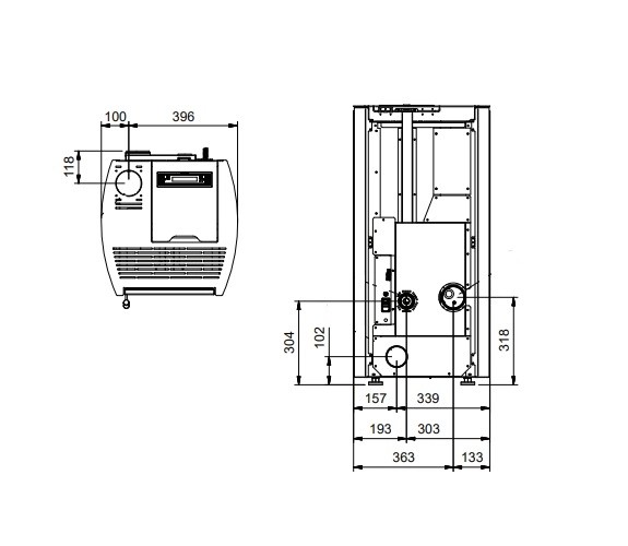 Aperçu: Poêle à granulés La Nordica Extraflame Mirka 8 kW