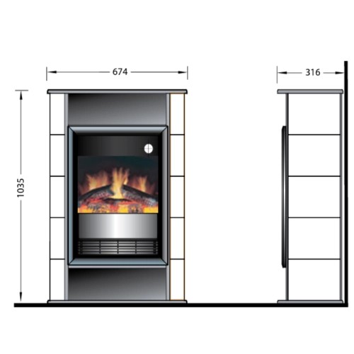 Aperçu: Cheminée électrique Dimplex Scandic