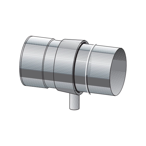 Tube avec évacuation des condensats - simple paroi - Raab EW-FU