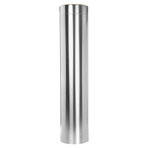 Elément droit inox 1000 mm - double paroi - TEC-DW-DESIGN