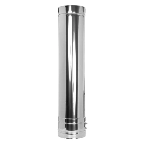 Elément droit inox 1000mm - double paroi - TEC-DW-Classic