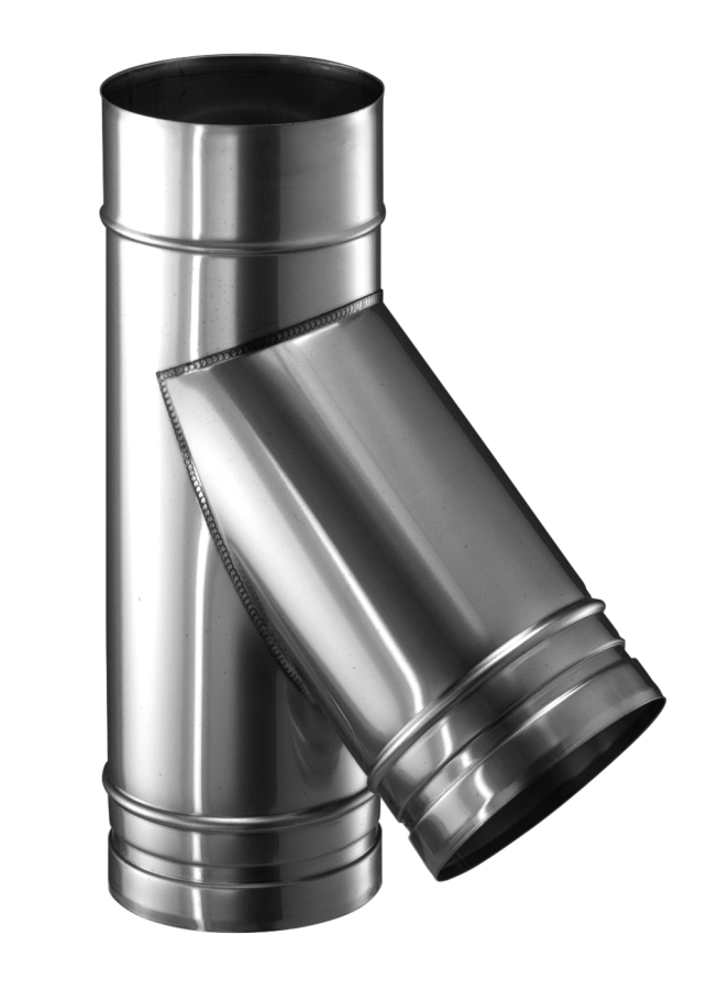 Raccordement conduit de fumée 45° - simple paroi - Schiedel PRIMA PLUS
