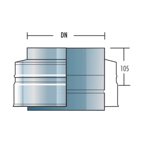 Aperçu: Pièce de fermeture - double paroi - Raab DW-FU